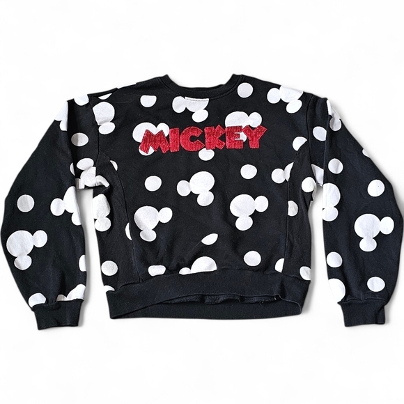 Disney Other - Disney Mickey Mouse Polka Dot Sweatshirt Size M (7–9)